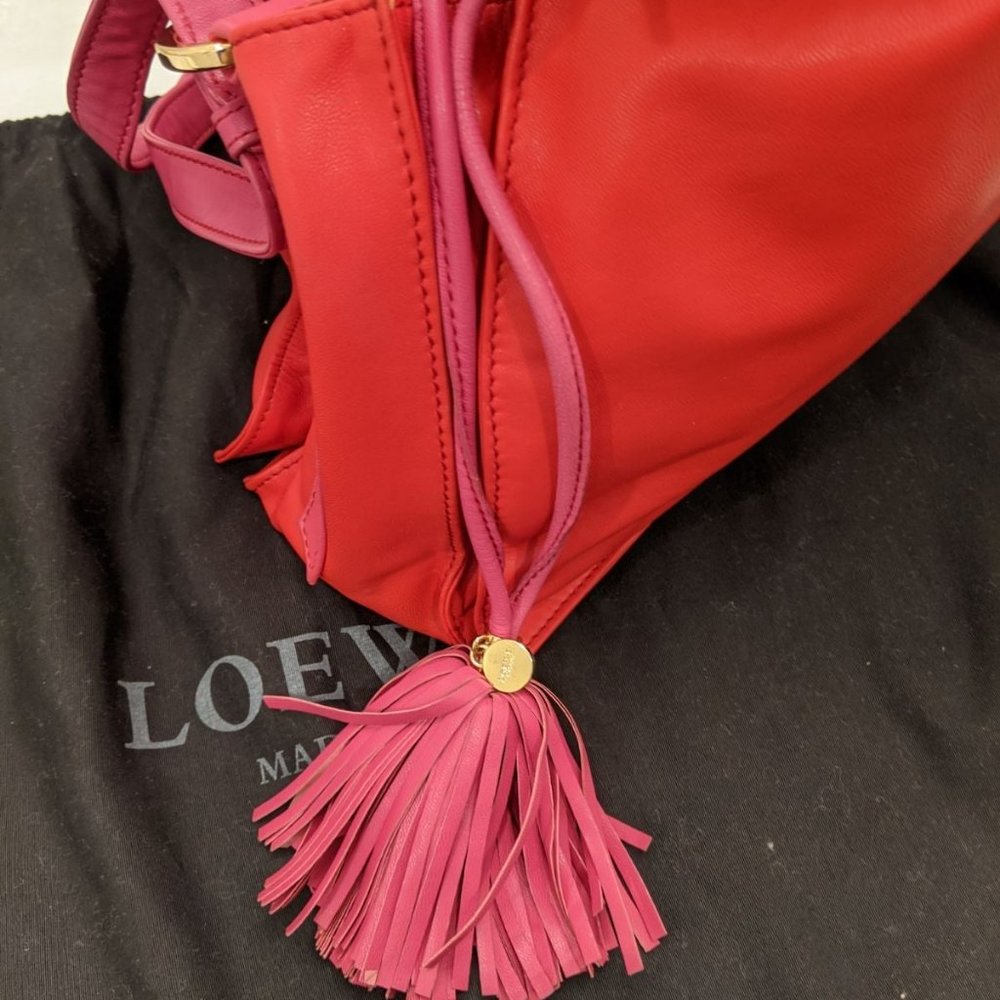 Loewe flamenco pink orange drawstring bag - Picture 5 of 6